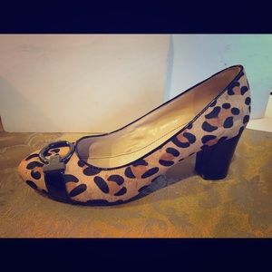 Animal print pumps
